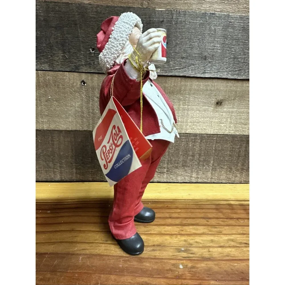1994 Clothtique Possible Dreams Santa With Pepsi And Cane 10”